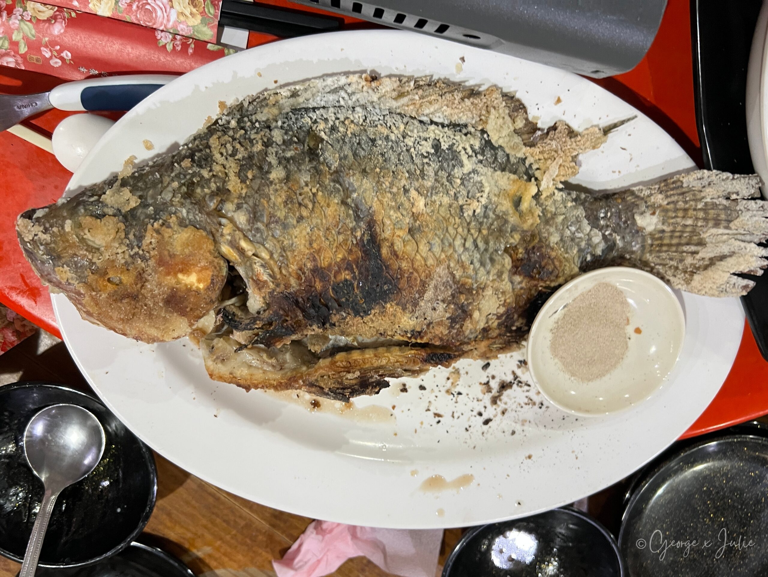 4-7休閒魚池餐廳鹽巴烤魚
