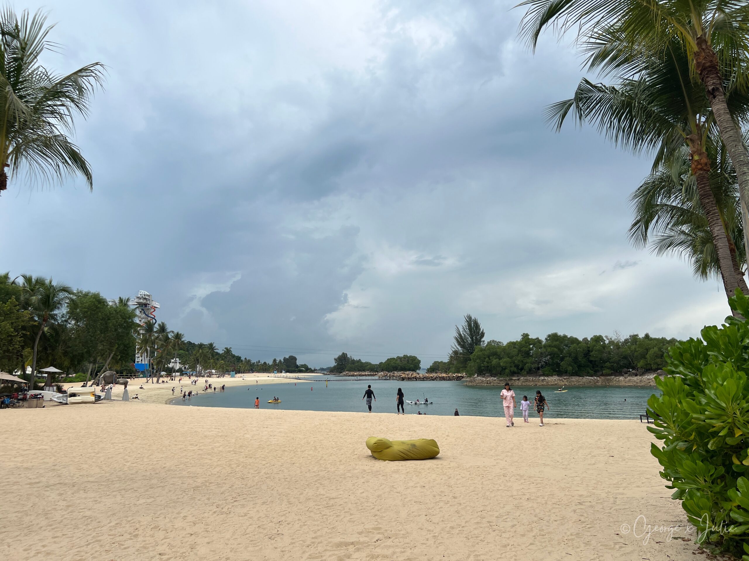 Siloso Beach 私人沙灘全景