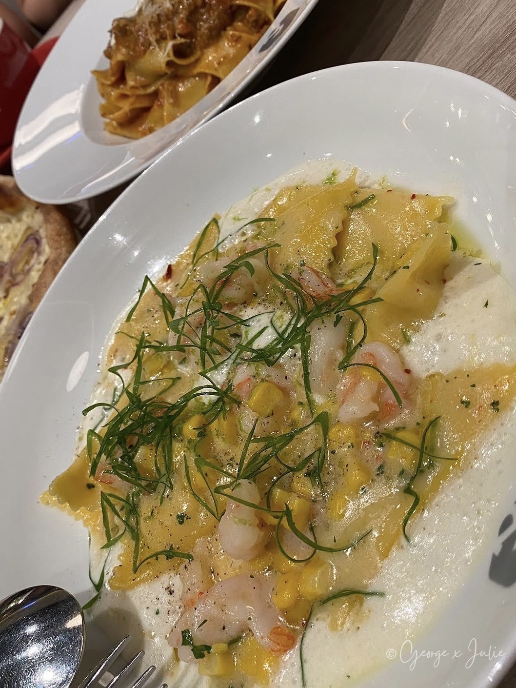 Salt & Stone 台北101 玉米餃 義大利餃與玉米蝦仁